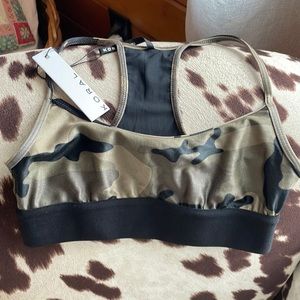 NWT camo sports bra